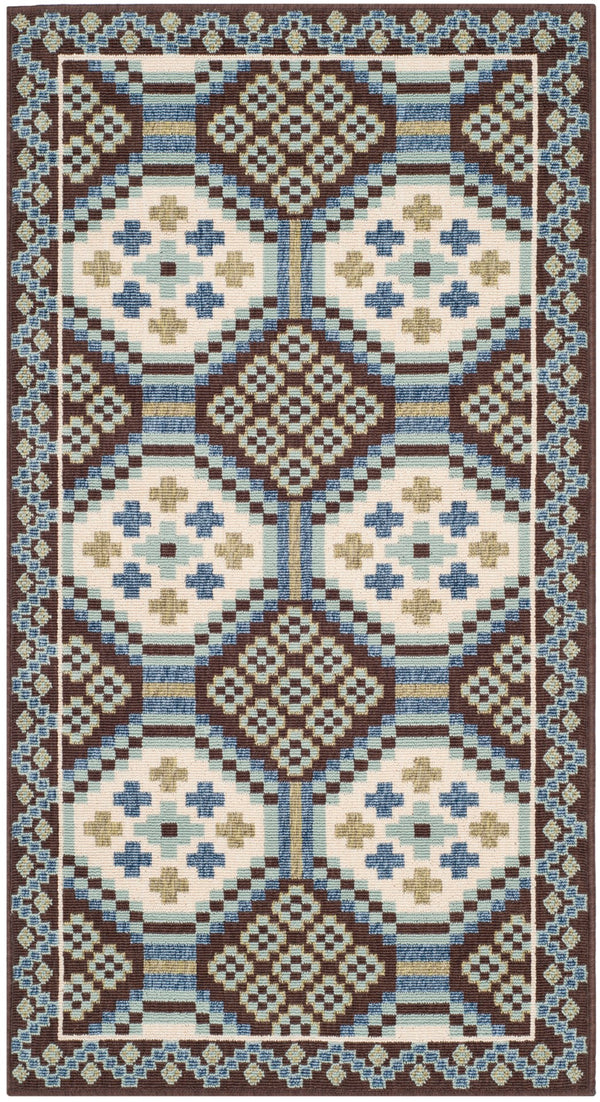 Safavieh Veranda 100 Power Loomed 87% Polypropylen/9.3% Polyester/3.7% Latex Outdoor Rug VER100-0652-3