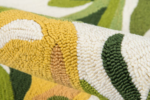 Momeni Veranda VR-76 Hand Hooked Casual Floral Indoor/Outdoor Area Rug Green 9' x 9' Round VERANVR-76GRN900R