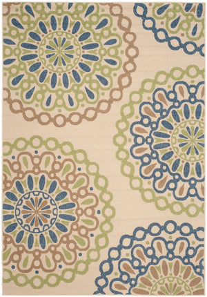 Safavieh Miami Medallion Power Loomed 87% Polypropylen/9.3% Polyester/3.7% Latex Outdoor Rug VERB092D-7