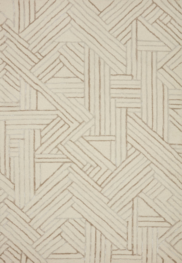 Loloi Verve VER-01 77% Wool, 23% Viscose Pile Hand Tufted Contemporary Rug VERVVER-01IVOT93D0