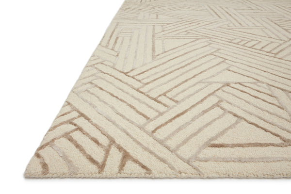 Loloi Verve VER-01 77% Wool, 23% Viscose Pile Hand Tufted Contemporary Rug VERVVER-01IVOT93D0