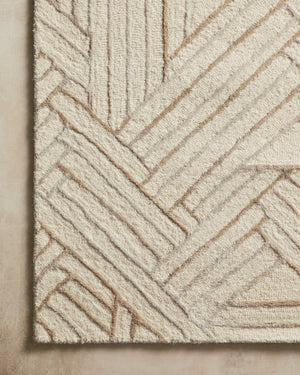 Loloi Verve VER-01 77% Wool, 23% Viscose Pile Hand Tufted Contemporary Rug VERVVER-01IVOT93D0