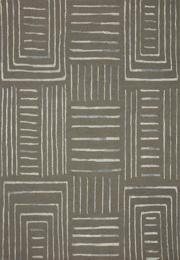 Loloi Verve VER-02 73% Wool, 27% Viscose Pile Hand Tufted Contemporary Rug VERVVER-02GYMI93D0