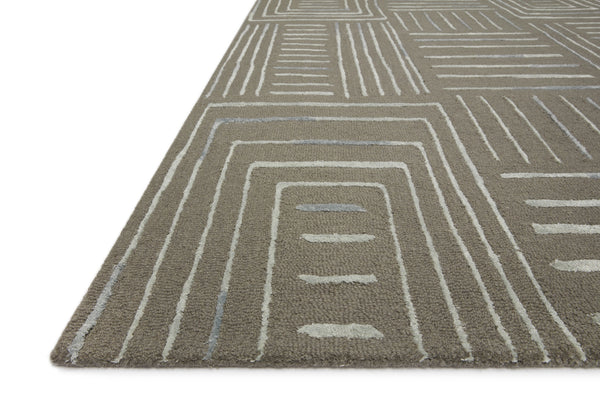 Loloi Verve VER-02 73% Wool, 27% Viscose Pile Hand Tufted Contemporary Rug VERVVER-02GYMI93D0