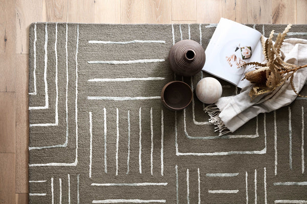 Loloi Verve VER-02 73% Wool, 27% Viscose Pile Hand Tufted Contemporary Rug VERVVER-02GYMI93D0