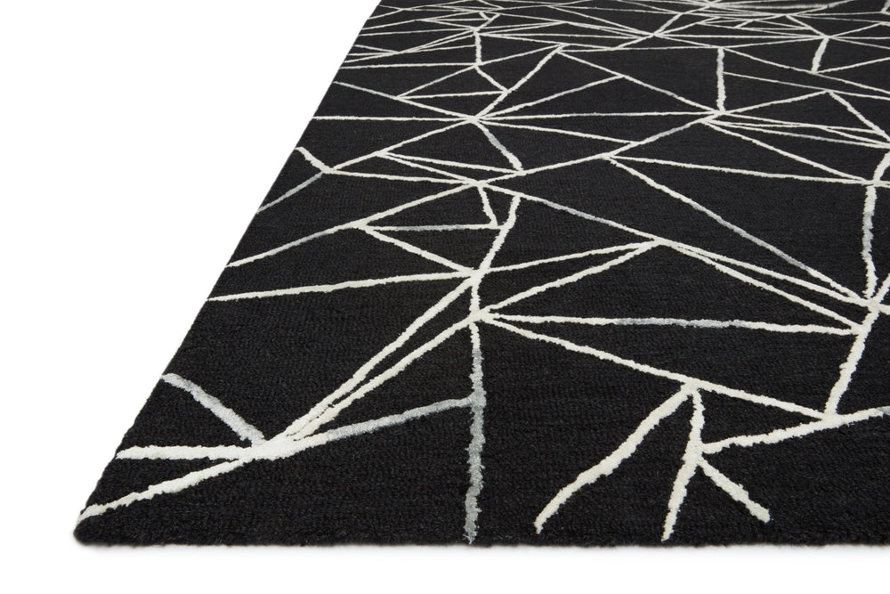 Loloi Verve VER-03 75% Wool, 25% Viscose Pile Hand Tufted Contemporary Rug VERVVER-03BLIV93D0