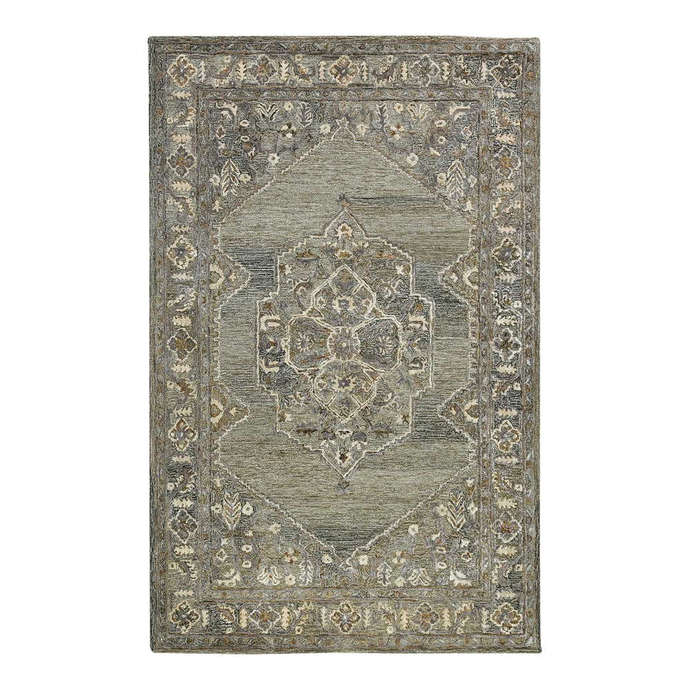 AMER Rugs Vestige VES-11 Hand-Tufted Oriental Transitional Area Rug Brown 3'6" x 5'6"