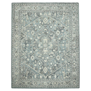 AMER Rugs Vestige VES-2 Hand-Tufted Oriental Transitional Area Rug Blue 3'6" x 5'6"