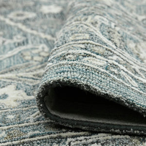 AMER Rugs Vestige VES-2 Hand-Tufted Oriental Transitional Area Rug Blue 3'6" x 5'6"