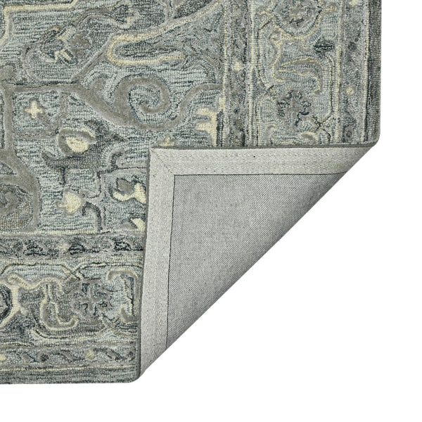 AMER Rugs Vestige VES-7 Hand-Tufted Oriental Transitional Area Rug Gray 3'6" x 5'6"