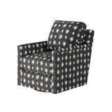 Fusion 21-02G-C Transitional Swivel Glider Chair 21-02G-C Bindi Charcoal Swivel Glider