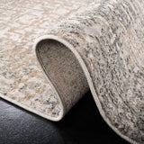 Vogue 100 Vge117 Contemporary Power Loomed 35% Polyester Shrink /65% Polypropylene Rug Beige / Grey