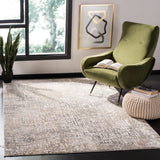 Vogue 100 Vge117 Contemporary Power Loomed 35% Polyester Shrink /65% Polypropylene Rug Beige / Grey