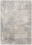 Vogue 100 Vge117 Contemporary Power Loomed 35% Polyester Shrink /65% Polypropylene Rug Beige / Grey