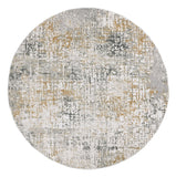 Vogue 100 Vge117 Contemporary Power Loomed 35% Polyester Shrink /65% Polypropylene Rug Beige / Grey