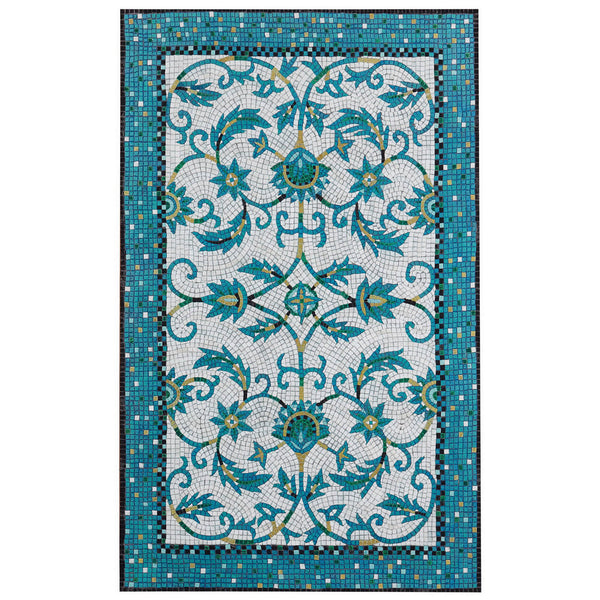 Trans-Ocean Liora Manne Visions IV Palazzo Contemporary Indoor/Outdoor Handmade 100% Polyester Rug Azure 8' x 10'