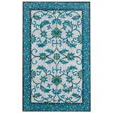 Trans-Ocean Liora Manne Visions IV Palazzo Contemporary Indoor/Outdoor Handmade 100% Polyester Rug Azure 8' x 10'