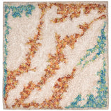 Trans-Ocean Liora Manne Visions IV Elements Contemporary Indoor/Outdoor Handmade 100% Polyester Rug Sand 8' Square