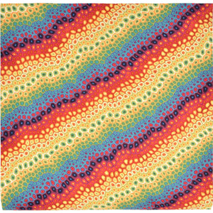 Trans-Ocean Liora Manne Visions IV Pop Swirl Contemporary Indoor/Outdoor Handmade 100% Polyester Rug Multi 8' Square