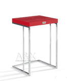 VIG Furniture A&X Amelia - Modern Red Crocodile Lacquer Nesting Table Set VGUNAK855-RED
