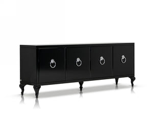 VIG Furniture Bellagio Transitional Black Crocodile Lacquer Buffet VGUNRC107-240