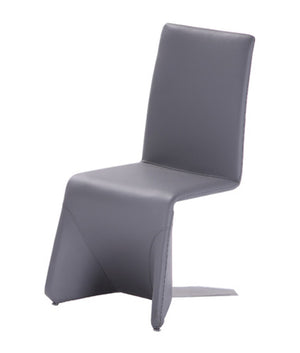 VIG Furniture Nisse - Contemporary Grey Leatherette Dining Chair (Set of 2) VGVCB878-GRY