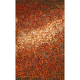 Trans-Ocean Liora Manne Visions V Arch Tile Contemporary Indoor/Outdoor Handmade 100% Polyester Rug Red 8' x 10'