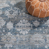 Victoria 900 Victoria 907 Traditional Power Loomed Polypropylene Rug Blue / Ivory