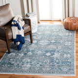 Victoria 900 Victoria 907 Traditional Power Loomed Polypropylene Rug Blue / Ivory
