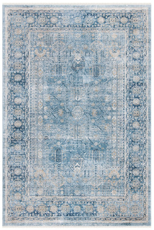 Victoria 900 Victoria 997 Traditional Power Loomed Polypropylene Rug Blue / Ivory