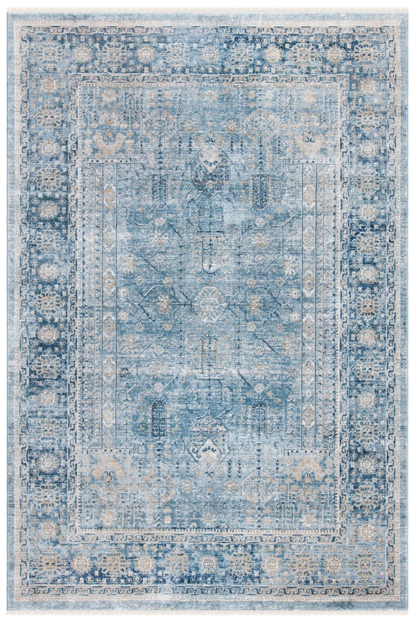 Victoria 900 Victoria 997 Traditional Power Loomed Polypropylene Rug Blue / Ivory