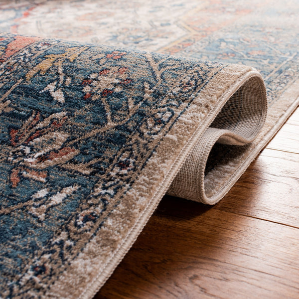 Victoria 900 Victoria 998 Traditional Power Loomed Polypropylene Rug Navy / Ivory