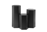 Shatana Home Vice Pedestal Set Of 3 Black