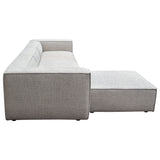 Vice 4PC Modular Sectional in Barley Fabric with Ottoman by Diamond Sofa