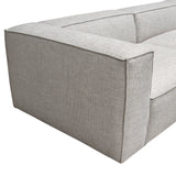 Vice 4PC Modular Sectional in Barley Fabric with Ottoman by Diamond Sofa