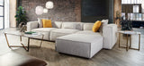 Vice 4PC Modular Sectional in Barley Fabric with Ottoman by Diamond Sofa