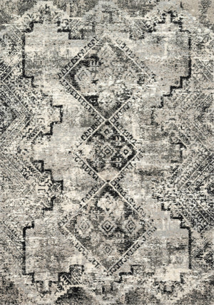 Loloi Viera VR-10 84% Polypropylene, 16% Acrylic Power Loomed Contemporary Rug VIERVR-10GYBL8BC5