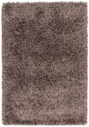 Chandra Rugs Vilma 100% Polyester Hand-Woven Contemporary Shag Rug Beige 9' x 13'