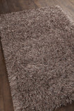 Chandra Rugs Vilma 100% Polyester Hand-Woven Contemporary Shag Rug Beige 9' x 13'