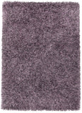 Chandra Rugs Vilma 100% Polyester Hand-Woven Contemporary Shag Rug Purple 9' x 13'