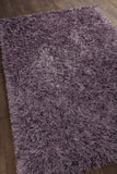 Chandra Rugs Vilma 100% Polyester Hand-Woven Contemporary Shag Rug Purple 9' x 13'