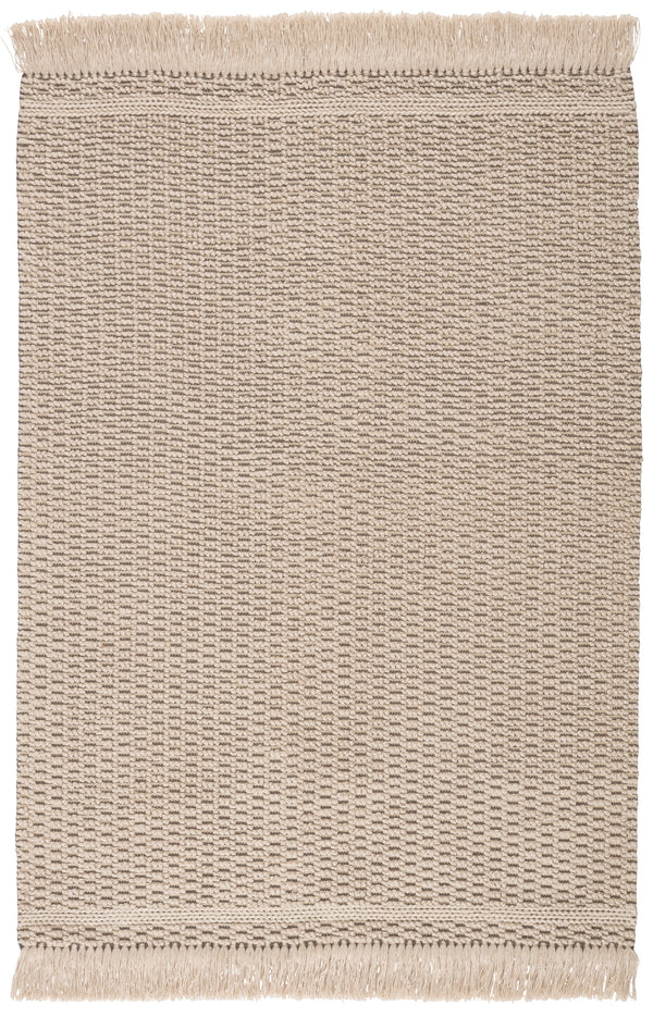 Jaipur Living Soleil Indoor/ Outdoor Solid Beige/ Dark Taupe Area Rug (10'X14')