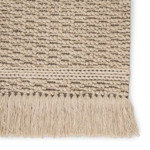 Jaipur Living Soleil Indoor/ Outdoor Solid Beige/ Dark Taupe Area Rug (10'X14')