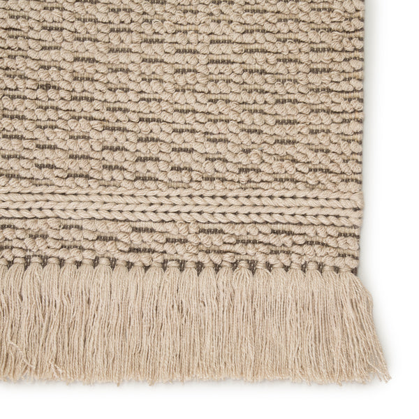 Jaipur Living Soleil Indoor/ Outdoor Solid Beige/ Dark Taupe Area Rug (10'X14')