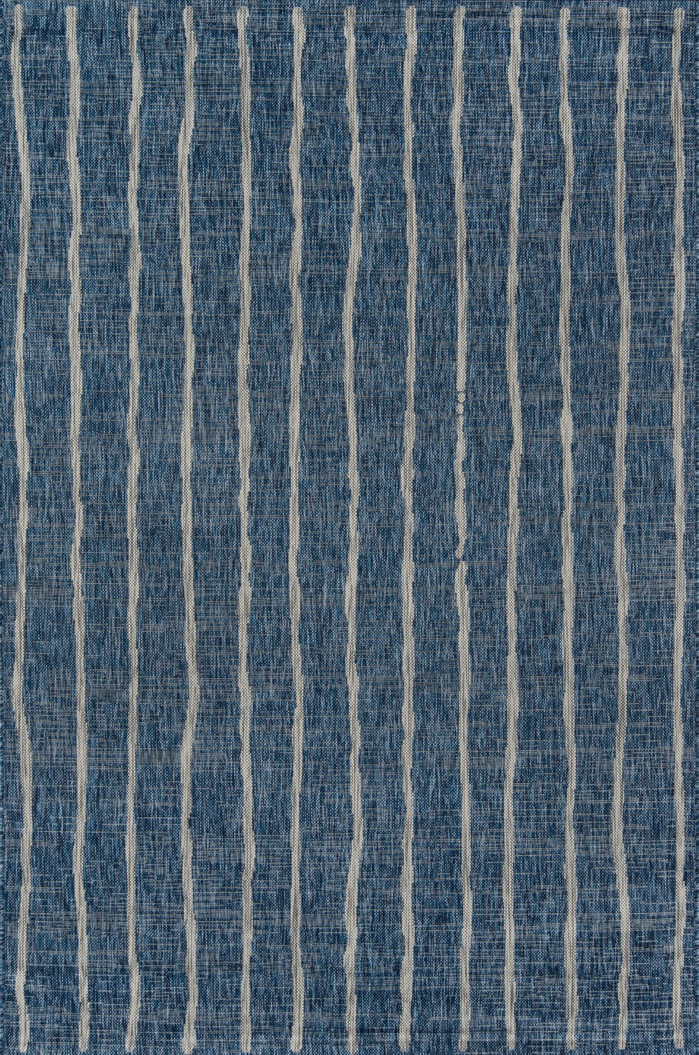 Momeni Novogratz Villa VI-03 Machine Made Contemporary Striped Indoor/Outdoor Area Rug Blue 9'3" x 12'6" VILLAVI-03BLU93C6