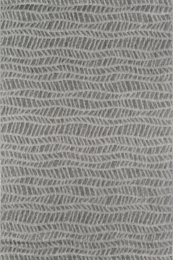 Momeni Novogratz Villa VI-05 Machine Made Contemporary Geometric Indoor/Outdoor Area Rug Grey 9'3" x 12'6" VILLAVI-05GRY93C6