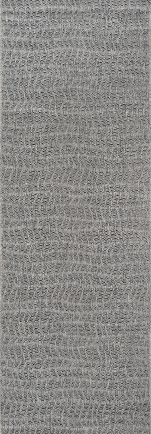 Momeni Novogratz Villa VI-05 Machine Made Contemporary Geometric Indoor/Outdoor Area Rug Grey 9'3" x 12'6" VILLAVI-05GRY93C6