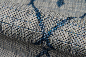 Momeni Novogratz Villa VI-08 Machine Made Contemporary Geometric Indoor/Outdoor Area Rug Grey 9'3" x 12'6" VILLAVI-08GRY93C6