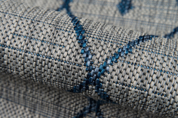 Momeni Novogratz Villa VI-08 Machine Made Contemporary Geometric Indoor/Outdoor Area Rug Grey 9'3" x 12'6" VILLAVI-08GRY93C6