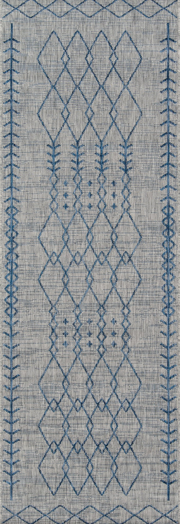 Momeni Novogratz Villa VI-08 Machine Made Contemporary Geometric Indoor/Outdoor Area Rug Grey 9'3" x 12'6" VILLAVI-08GRY93C6